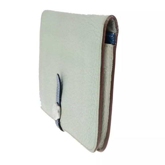 AUTHENTICITY GUARANTEED HERMES Logo Dogon GM Bicolor Long Wallet Purse - Picture 2 of 15